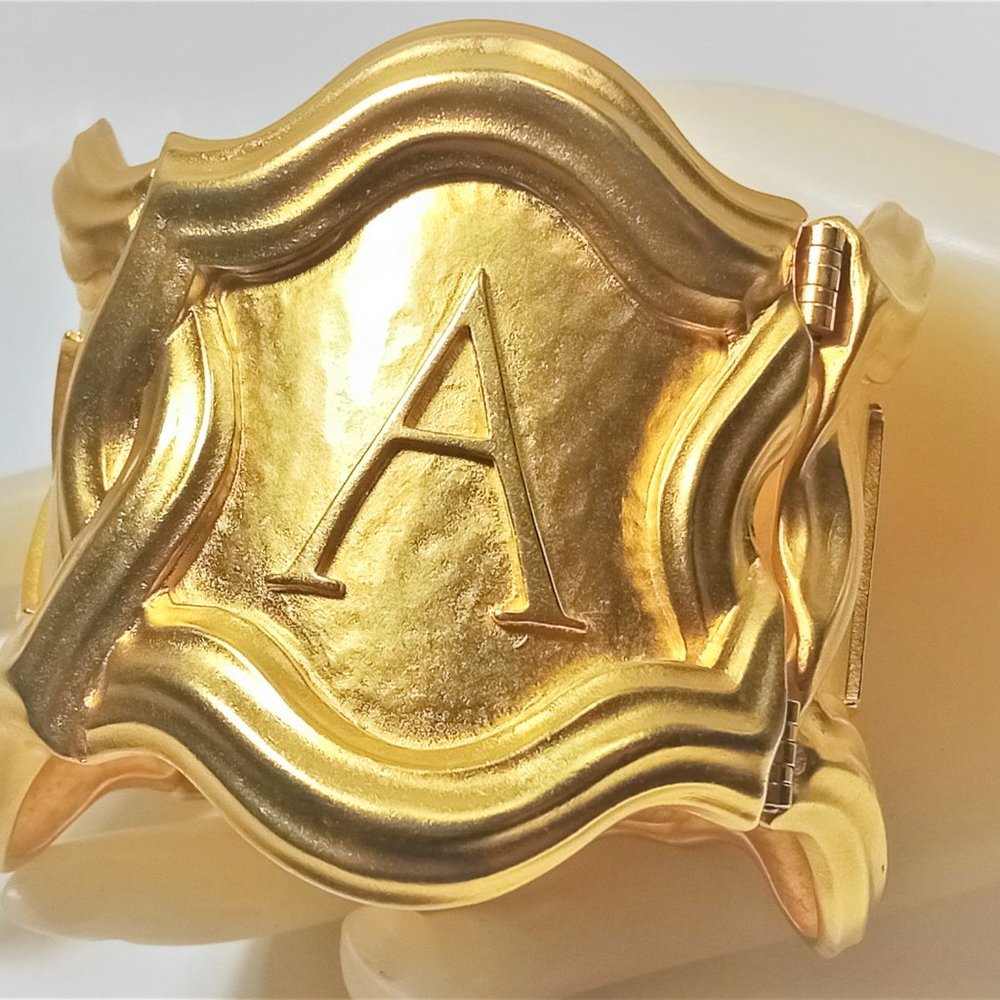 Vintage Massive Lagerfeld  "Karl" Name  Bracelet - Picture 2 of 9